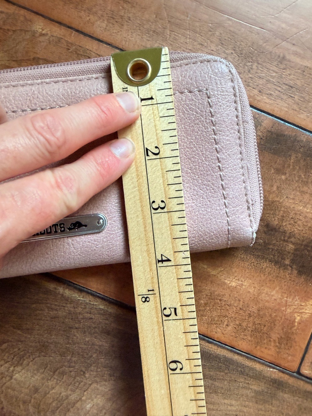 Roots Blush Pink Zip Around Continental Wallet - Picture 10 of 10